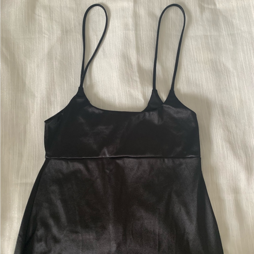 Satin overall dress